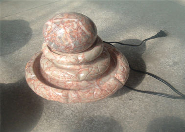 China Living Room Decorative Landscaping Stone Small Red Marble Ball Fountain supplier