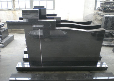 China Black Cross Christian Tombstone And Monument Multi Color Granite supplier