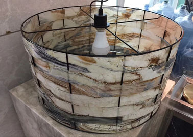 China Stone Craft Natural Beautiful Marble Lamp Lighting For Decoration supplier