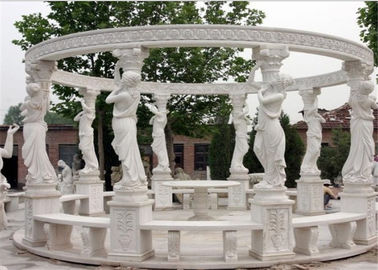 China Durable Decorative Landscaping Stone For Hand Carved Marble Gazebos supplier