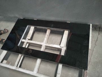 China Absolute Black Granite Countertop , Prefab Black Stone Countertops For Bathroom supplier