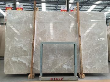 China Shiny Venus Beige Mable Slab Wall Natural Tiles Decoration 30X30cm Size supplier
