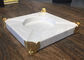 Natural Stone Crafts Marble Stones For Tray Ashtray With Gold Edge supplier