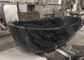 Pedestal Natural Stone Bathtub Marble Material With Black Wooden Veins supplier