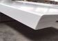 Pure White Quartz Worktop , Prefab Kitchen Island Countertop With Special Design supplier