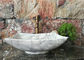 Polygonal Marble Bathroom Sink , Natural Stone Vessel Sinks For Bathroom supplier