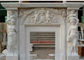 Meticulous Freestanding Marble Fireplace Surround With Angel Sculpture supplier