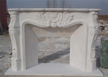 China Hand Carved Stone And Marble Fire Surrounds Durable For House Decoration supplier