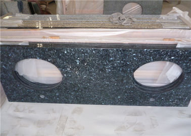 China Durable Blue Pearl Granite Vanity Top , Prefab Granite Vanity Countertops With Oval Sink supplier