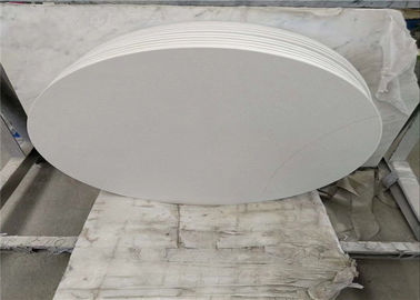 China Prefab Carrara White Marble Table Tops Smooth Surface Customized Thickness supplier