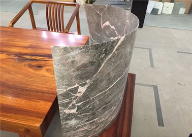 China Light Weight Flexible Ultra Thin Stone Dark Grey Slim Type With Bendability supplier