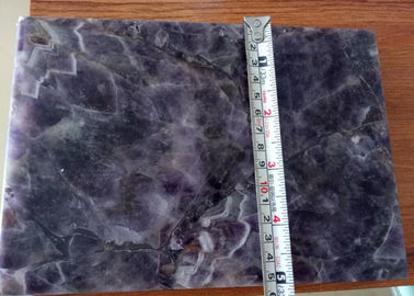 China Natural Amethyst Semi Precious Stone Slabs For Countertop Decoration supplier