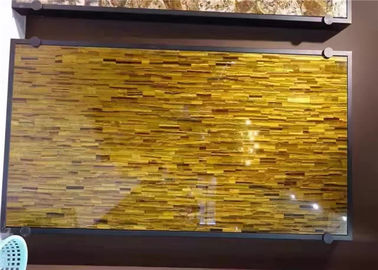 China Yellow Tiger Eye Semi Precious Stone Slabs Gemstone With Luxury Appearance supplier