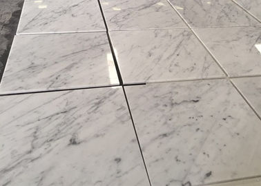 China Customized White Carrara Marble Natural Stone Tiles Polished Surface supplier