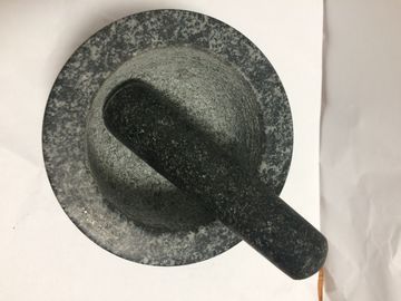 China Natural Stone Granite Mortar and Pestle For Kitchen Grinding Spice Foods Tools supplier