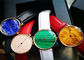 Multi Color Luxury Stone Craft , High End Quartz Watch With Marble Dial supplier