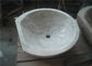 Luxury Natural Stone Sink Carrara White Marble Material With Carved Grape supplier