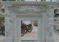 Meticulous Freestanding Marble Fireplace Surround With Angel Sculpture supplier