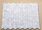 Durable Mosaic Kitchen Wall Tiles , 30x30 Marble Herringbone Tile supplier