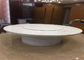 Natural Translucent White Onyx Round Marble Table Top For Living Room supplier